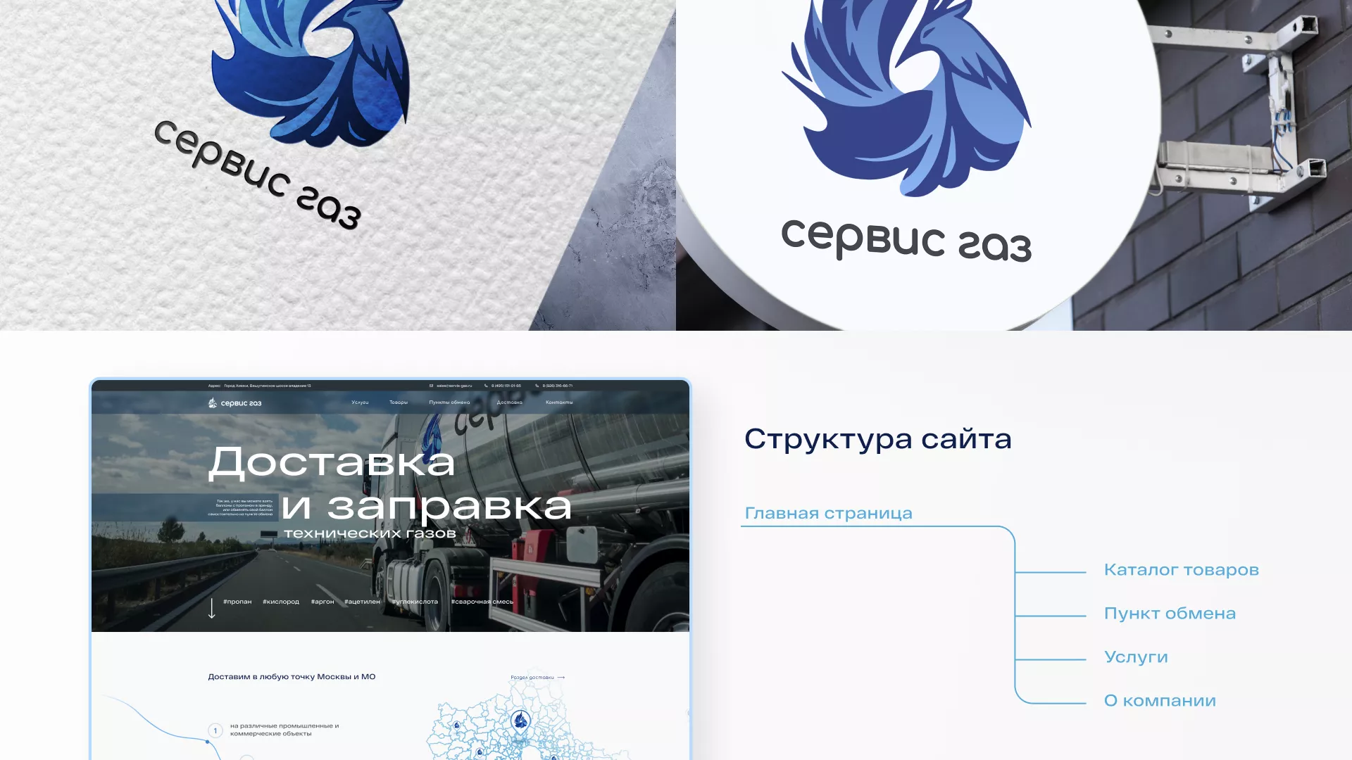 Создание сайта компании «Сервис газ» в Сортавале