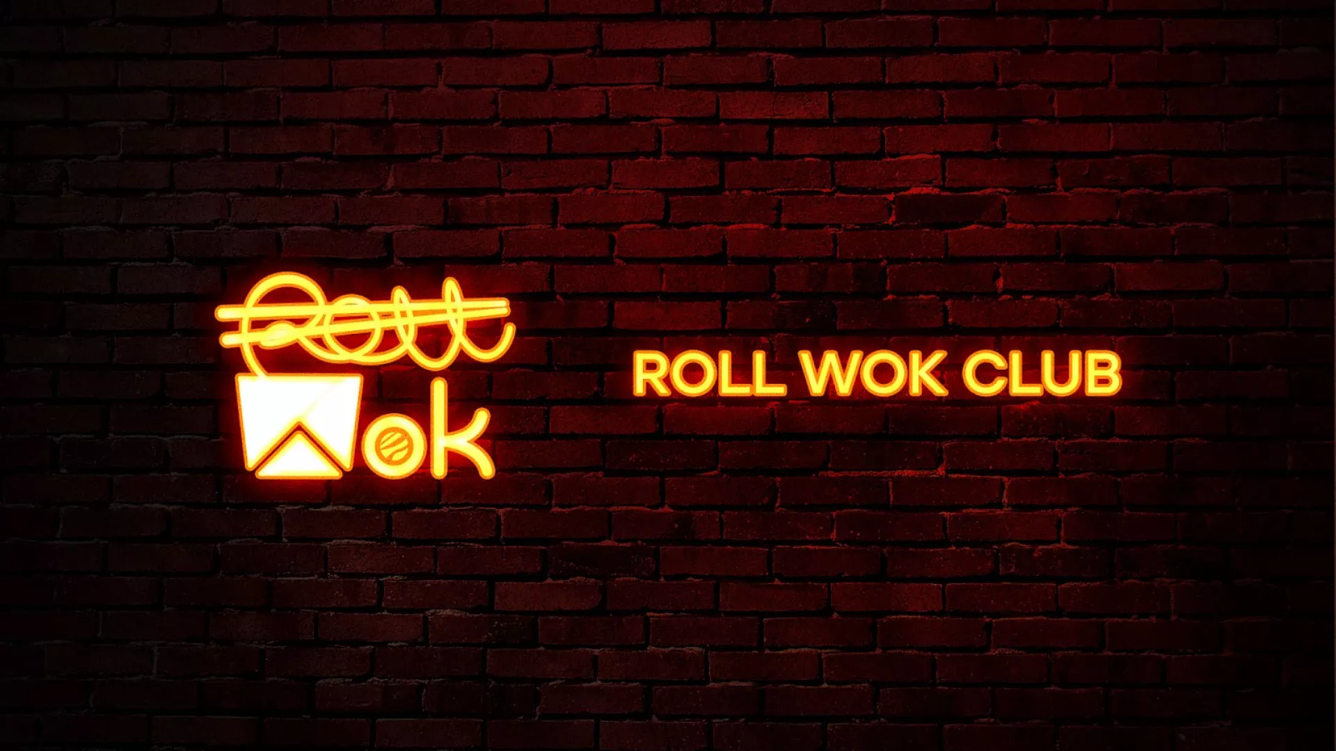 Разработка интерьерной вывески суши-бара «Roll Wok Club» в Сортавале